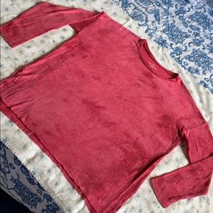 DONATED-DRESS 4 SUCCESS - AEO soft & sexy plush red raspberry top